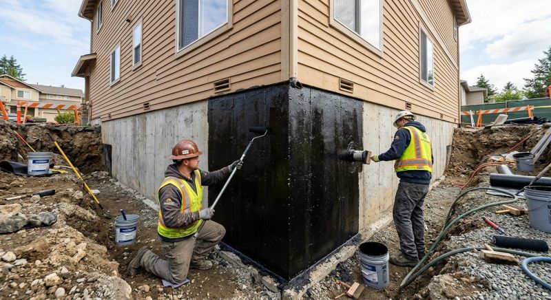 Foundation Waterproofing project example